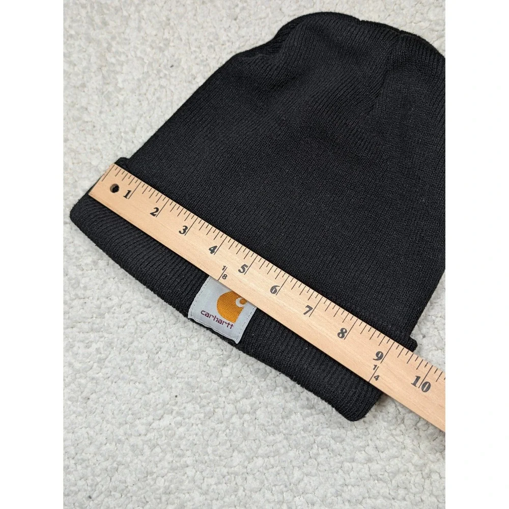 Carhartt Mens Beanie Acrylic Watch Hat A18 Black Knit Cuffed Stretch OS Workwear
